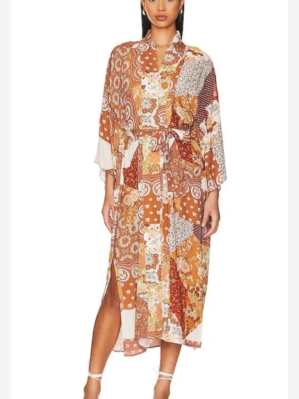Spell cha cha maxi robe brown sugar
